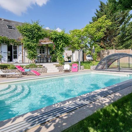 Au Coeur Du Bien-Etre, Chalet Avec Piscine Chauffee Et Couverte, Spa, Sauna, Massages 몽토우 외부 사진